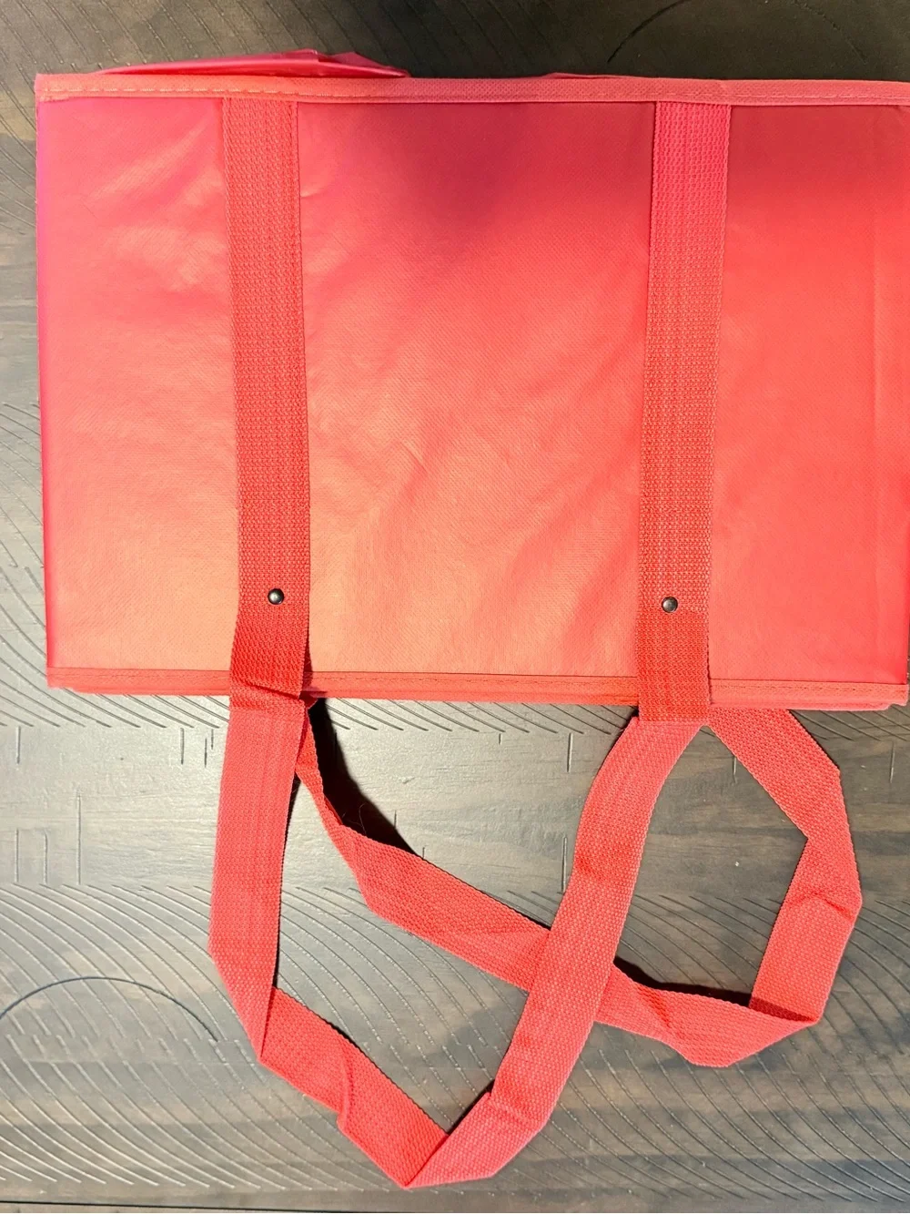 Target Bullseye Red Collapsible Box Bag Reusable Shopping Tote Storage Bin NEW